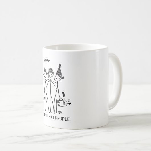 Tinfoil Pet People - Designer Coffee Mok (Voorkant rechts)