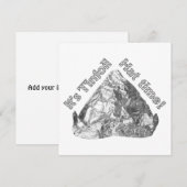 Tinfoil Pet Tijd Kaart (Voorkant / Achterkant)