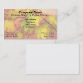 "Tinged met rood" (Maple Leaves) Visitekaartje (Voorkant / Achterkant)