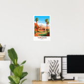 Tinghir Marokko Reisprint Poster (Thuiskantoor)