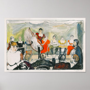 Tingletangle (1895) van Edvard Munch. Poster