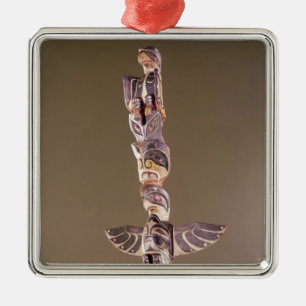 Tinglit Bird Clan totempaal Metalen Ornament