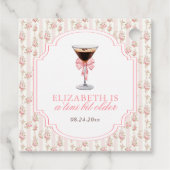 'Tini Beet Oudere Espresso Martini Coquette Verjaa Bedankjes Labels (Achterkant)