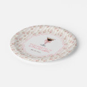 'Tini Beet Oudere Espresso Martini Coquette Verjaa Papieren Bordje (Gekanteld)