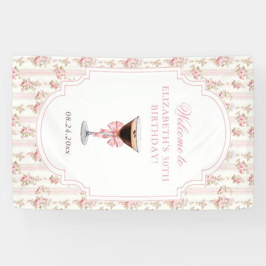 'Tini Beet Oudere Espresso Martini Coquette Verjaa Spandoek (Horizontaal)