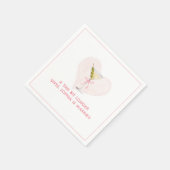 Tini beetje langer Vrijgezellenfeest Bow Trendy Ma Servet (Hoek)