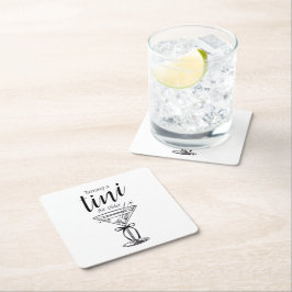 Tini beetje ouder - Classy Martini Theme Kartonnen Onderzetters