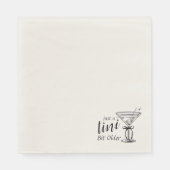 Tini beetje ouder - Classy Martini Theme Servet (Voorkant)