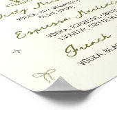 Tini beetje ouder eigenzinnige hand getekend Marti Poster (Hoek)