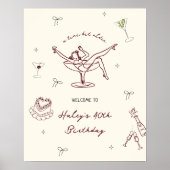 Tini beetje ouder eigenzinnige hand getrokken verj poster (Voorkant)