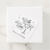 Tini beetje ouder grillige Martini verjaardag Bedankjes Labels (In situ)