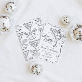 Tini beetje ouder grillige Martini verjaardag Kaart