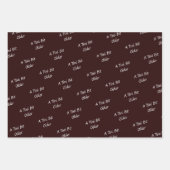 Tini beetje ouder - koffie espresso thema inpakpapier vel (Voorkant 2)