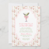 'Tini Beetje Ouder Martini Coquette Roze Verjaarda Kaart (Voorkant)