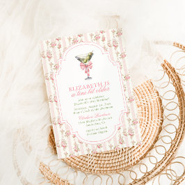 'Tini Beetje Ouder Martini Coquette Roze Verjaarda Kaart