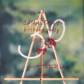 Tini beetje oudere boog Cherry Martini Verjaardag  Acryl Bord (Neutraal)