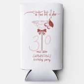 Tini beetje oudere boog Cherry Martini Verjaardag  Seltzer Blikjeskoeler (Voorkant)