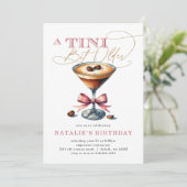 Tini beetje oudere espresso martini roze boog verj kaart (Staand voorkant)