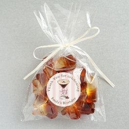 Tini beetje oudere espresso martini verjaardag bed ronde sticker