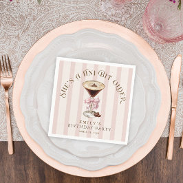 Tini beetje oudere espresso martini verjaardagsfee servet