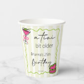Tini beetje oudere handgetrokken retro verjaardag papieren bekers (Voorkant)