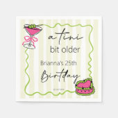 Tini beetje oudere handgetrokken retro verjaardag  servet (Voorkant)