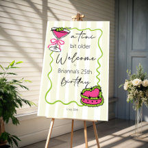 Tini beetje oudere handgetrokken verjaardagsfeestj