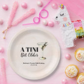 Tini beetje oudere Martini cocktail verjaardag Papieren Bordje (Feest)