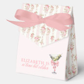 'Tini beetje oudere Martini Coquette verjaardag Bedankdoosjes (Voorkant)