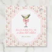 'Tini beetje oudere Martini Coquette verjaardag Bedankjes Labels (Achterkant)