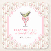 'Tini beetje oudere Martini Coquette verjaardag Kartonnen Onderzetters (Voorkant)