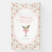 'Tini beetje oudere Martini Coquette verjaardag Spandoek (Verticaal)