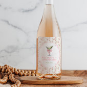 'Tini beetje oudere Martini Coquette verjaardag Wijn Etiket