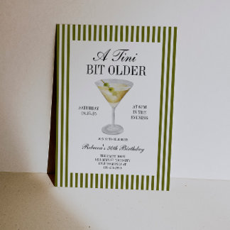 Tini beetje oudere Martini verjaardag Kaart