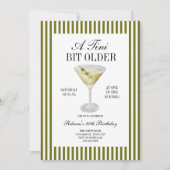 Tini beetje oudere Martini verjaardag Kaart (Voorkant)