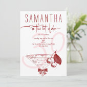 Tini beetje oudere moderne boog kersen Martini ver Kaart (Staand voorkant)