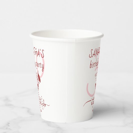 Tini beetje oudere moderne boog kersen Martini ver Papieren Bekers (Rechts)