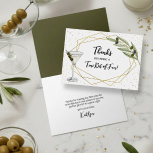 Tini Beetje Plezierige Martini Soiree Bedankkaart