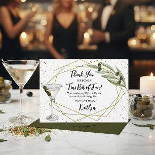 Tini Beetje Plezierige Martini Soirée Bedankkaart
