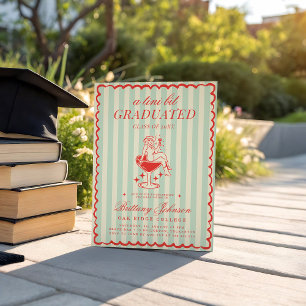 Tini Bit afgestudeerd Westerne Cowgirl Afstuderen Kaart