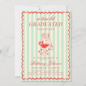 Tini Bit afgestudeerd Westerne Cowgirl Afstuderen Kaart (Voorkant)
