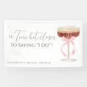 Tini Bit Closer Bruidsfeest Banner (Horizontaal)