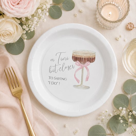 Tini Bit Closer Bruidsfeest Papieren Bordje