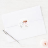Tini Bit Closer Bruidsuitnodiging  Ronde Sticker (Envelop)