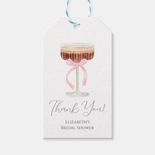 Tini Bit Closer Bruiloftsfeest Cadeaulabel (Voorkant)