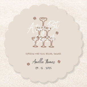 Tini Bit espresso martini Whimsical bruidsfeest Kartonnen Onderzetters
