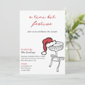 Tini Bit Feestelijke Martini Christmas Cocktail Pa Kaart (Staand voorkant)