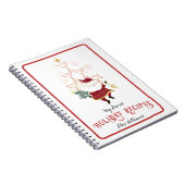 Tini Bit Kerstman Martini Santa Recepten Notitieboek (Rechterzijde)