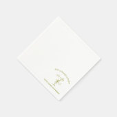 "Tini Bit Longer" Dirty Martini Olive Bachelorette Servet (Hoek)