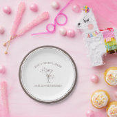 "Tini Bit Longer" Espresso Martini Bachelorette-fe Papieren Bordje (Feest)